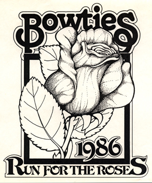 Bowties Run For The Roses Illustration