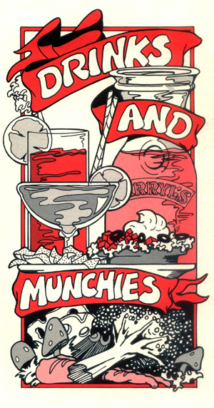 Drinks And Munchies Menu Front